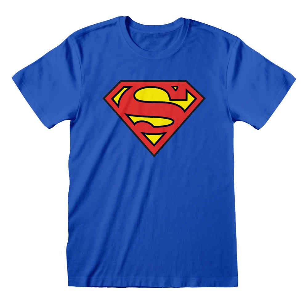 DC Comics Superman - Logo Herren T-Shirt - Blau